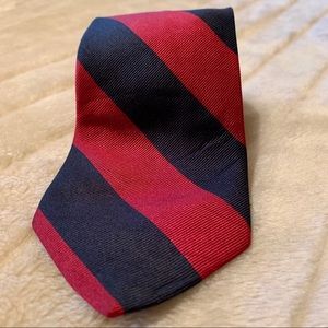 Lands End Red and Blue Preppy Tie